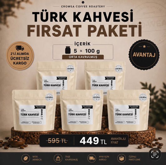 Türk Kahvesi Fırsat Paketi (5 x 100 g)